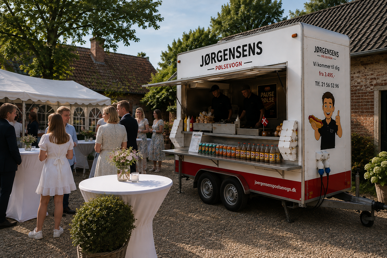 Jørgensens Pølsevogn til bryllup