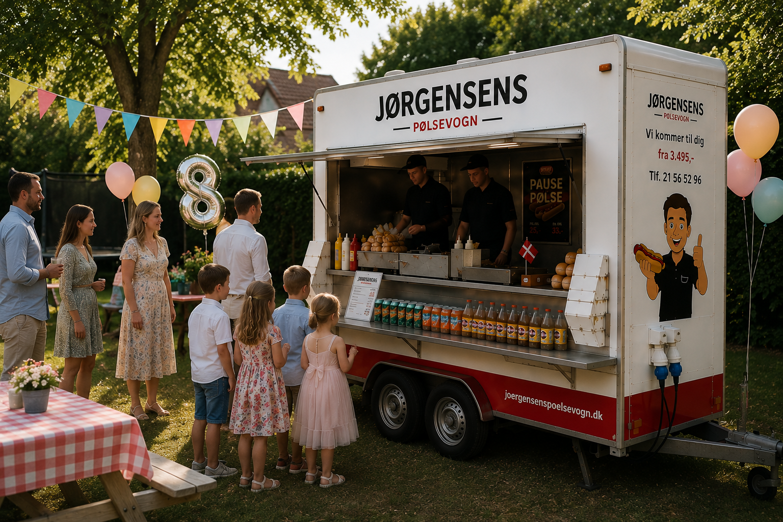 Jørgensens Pølsevogn til fødselsdag